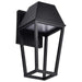 SATCO/NUVO Colt 10W LED Small Outdoor Lantern 3000K 90 CRI 120V Matte Black Finish (62-2310)