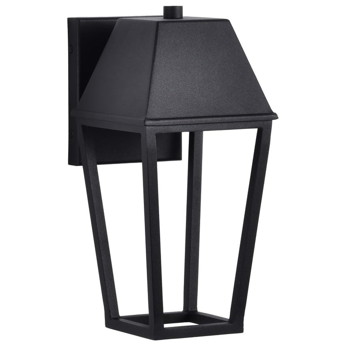 SATCO/NUVO Colt 10W LED Small Outdoor Lantern 3000K 90 CRI 120V Matte Black Finish (62-2310)