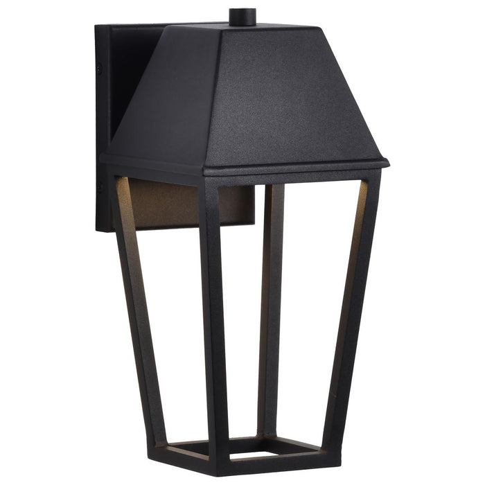 SATCO/NUVO Colt 10W LED Small Outdoor Lantern 3000K 90 CRI 120V Matte Black Finish (62-2310)