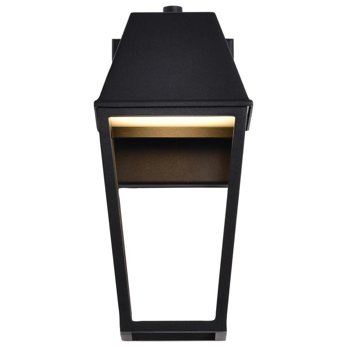 SATCO/NUVO Colt 10W LED Small Outdoor Lantern 3000K 90 CRI 120V Matte Black Finish (62-2310)