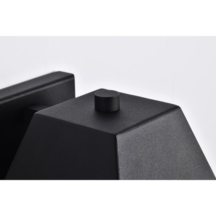 SATCO/NUVO Colt 10W LED Small Outdoor Lantern 3000K 90 CRI 120V Matte Black Finish (62-2310)