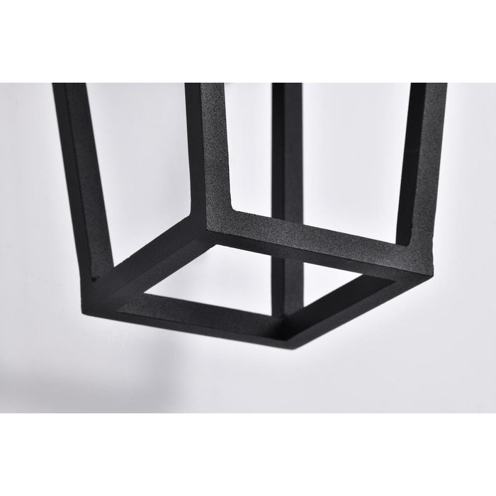 SATCO/NUVO Colt 10W LED Small Outdoor Lantern 3000K 90 CRI 120V Matte Black Finish (62-2310)