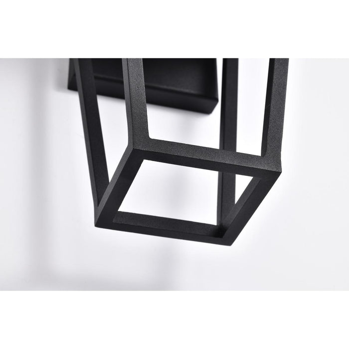 SATCO/NUVO Colt 10W LED Small Outdoor Lantern 3000K 90 CRI 120V Matte Black Finish (62-2310)