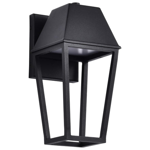 SATCO/NUVO Colt 10W LED Small Outdoor Lantern 3000K 90 CRI 120V Matte Black Finish (62-2310)