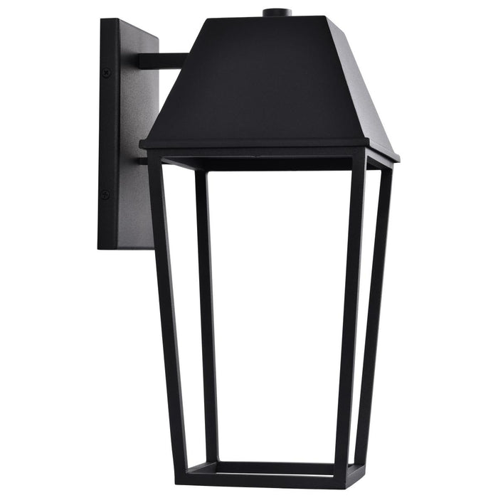 SATCO/NUVO Colt 10W LED Medium Outdoor Lantern 3000K 90 CRI 120V Matte Black Finish (62-2311)