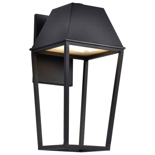 SATCO/NUVO Colt 10W LED Large Outdoor Lantern 3000K 90 CRI 120V Matte Black Finish (62-2312)