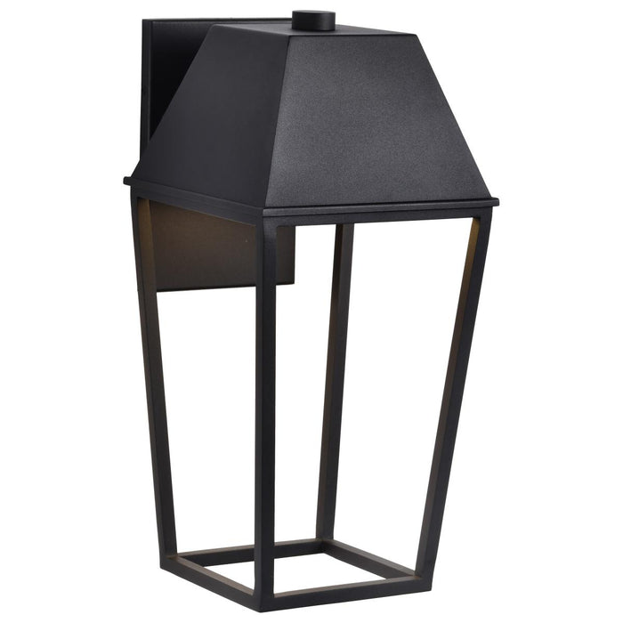 SATCO/NUVO Colt 10W LED Large Outdoor Lantern 3000K 90 CRI 120V Matte Black Finish (62-2312)