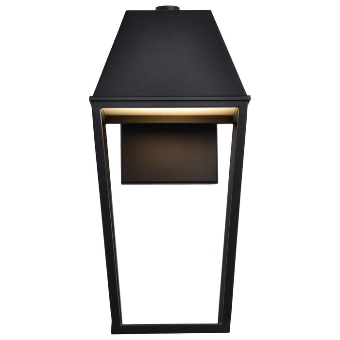 SATCO/NUVO Colt 10W LED Large Outdoor Lantern 3000K 90 CRI 120V Matte Black Finish (62-2312)
