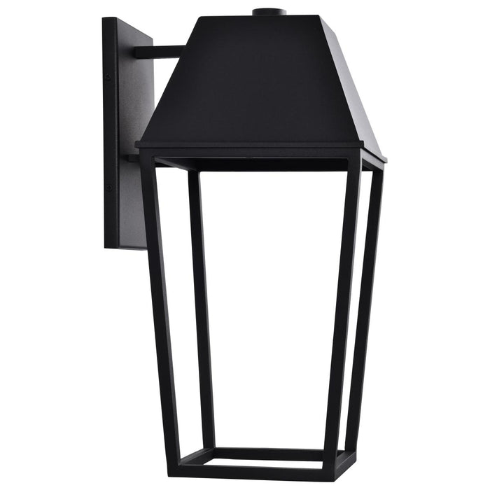 SATCO/NUVO Colt 10W LED Large Outdoor Lantern 3000K 90 CRI 120V Matte Black Finish (62-2312)