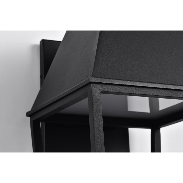 SATCO/NUVO Colt 10W LED Large Outdoor Lantern 3000K 90 CRI 120V Matte Black Finish (62-2312)
