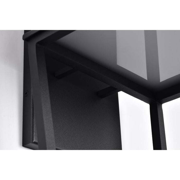 SATCO/NUVO Colt 10W LED Large Outdoor Lantern 3000K 90 CRI 120V Matte Black Finish (62-2312)