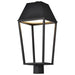 SATCO/NUVO Colt 10W LED Outdoor Post Lantern 3000K 90 CRI 120V Matte Black Finish (62-2313)