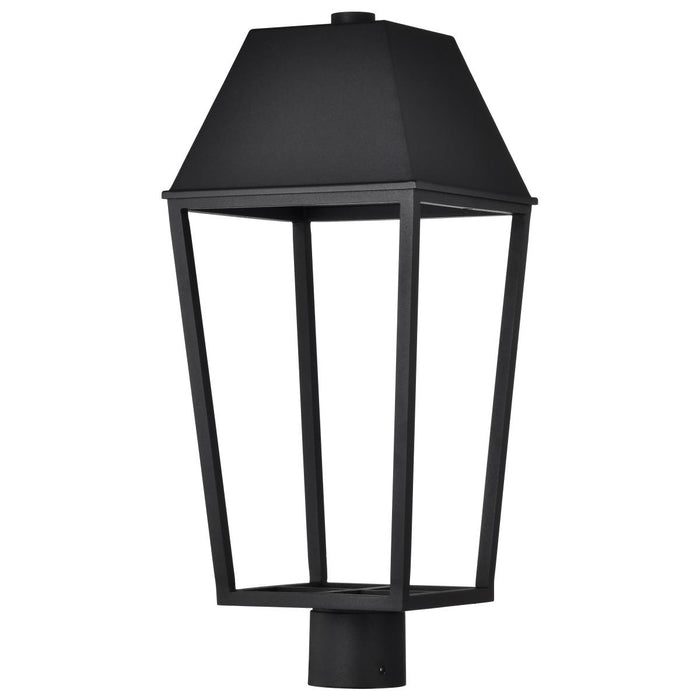 SATCO/NUVO Colt 10W LED Outdoor Post Lantern 3000K 90 CRI 120V Matte Black Finish (62-2313)