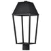 SATCO/NUVO Colt 10W LED Outdoor Post Lantern 3000K 90 CRI 120V Matte Black Finish (62-2313)