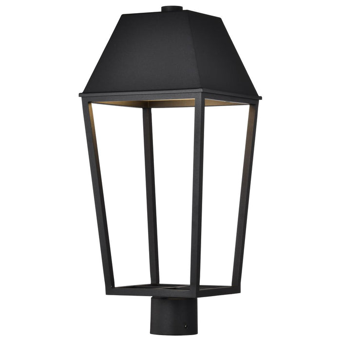 SATCO/NUVO Colt 10W LED Outdoor Post Lantern 3000K 90 CRI 120V Matte Black Finish (62-2313)