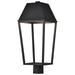 SATCO/NUVO Colt 10W LED Outdoor Post Lantern 3000K 90 CRI 120V Matte Black Finish (62-2313)