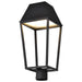 SATCO/NUVO Colt 10W LED Outdoor Post Lantern 3000K 90 CRI 120V Matte Black Finish (62-2313)