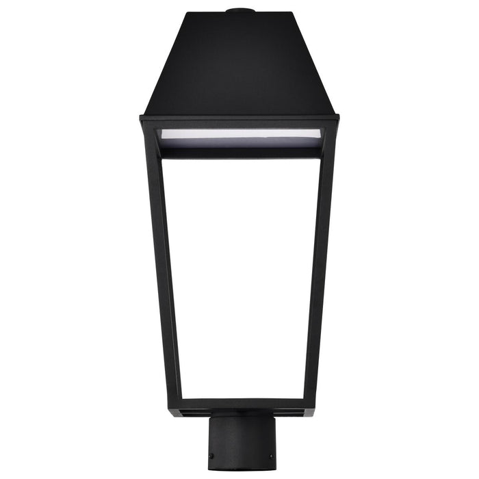 SATCO/NUVO Colt 10W LED Outdoor Post Lantern 3000K 90 CRI 120V Matte Black Finish (62-2313)