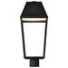 SATCO/NUVO Colt 10W LED Outdoor Post Lantern 3000K 90 CRI 120V Matte Black Finish (62-2313)