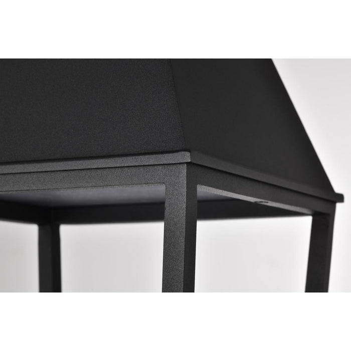 SATCO/NUVO Colt 10W LED Outdoor Post Lantern 3000K 90 CRI 120V Matte Black Finish (62-2313)