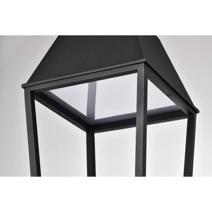 SATCO/NUVO Colt 10W LED Outdoor Post Lantern 3000K 90 CRI 120V Matte Black Finish (62-2313)