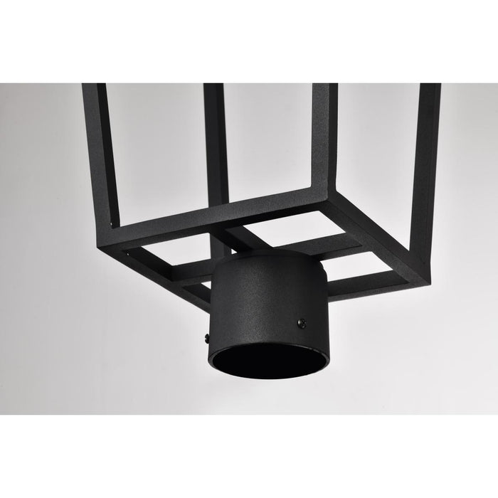 SATCO/NUVO Colt 10W LED Outdoor Post Lantern 3000K 90 CRI 120V Matte Black Finish (62-2313)