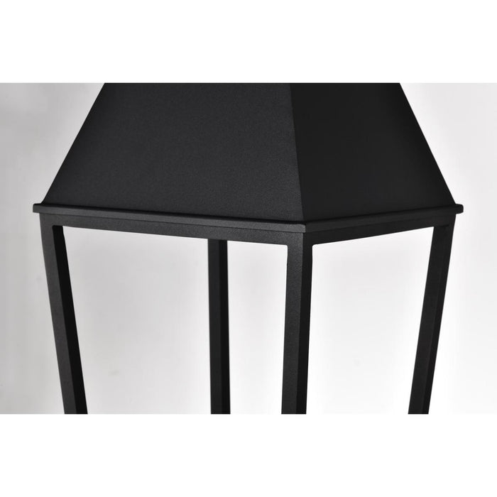 SATCO/NUVO Colt 10W LED Outdoor Post Lantern 3000K 90 CRI 120V Matte Black Finish (62-2313)