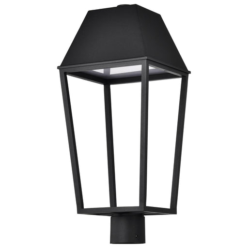 SATCO/NUVO Colt 10W LED Outdoor Post Lantern 3000K 90 CRI 120V Matte Black Finish (62-2313)