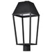 SATCO/NUVO Colt 10W LED Outdoor Post Lantern 3000K 90 CRI 120V Matte Black Finish (62-2313)