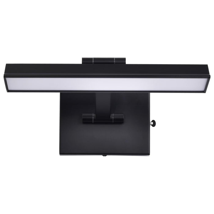 SATCO/NUVO Hazel 1 Foot LED Picture Light 12W CCT Selectable 2700K/3000K/3500K 90 CRI 120V Black Finish Acrylic Lens (62-2320)