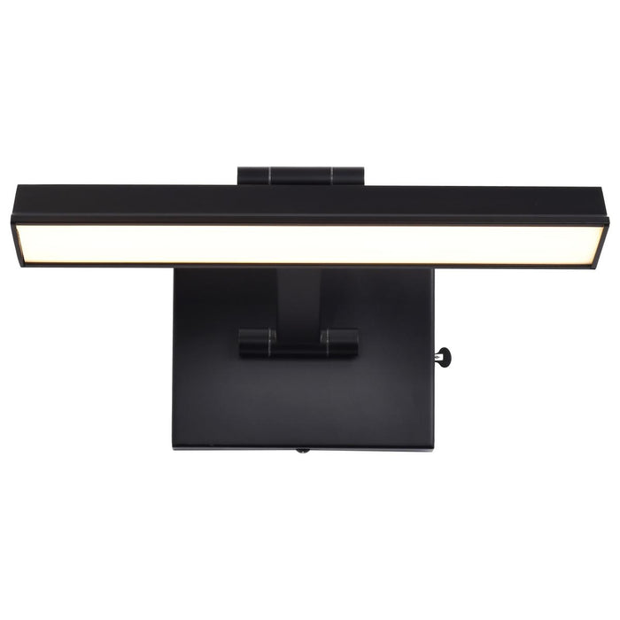 SATCO/NUVO Hazel 1 Foot LED Picture Light 12W CCT Selectable 2700K/3000K/3500K 90 CRI 120V Black Finish Acrylic Lens (62-2320)