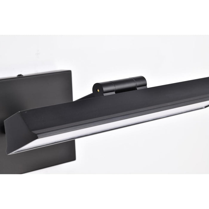 SATCO/NUVO Hazel 1 Foot LED Picture Light 12W CCT Selectable 2700K/3000K/3500K 90 CRI 120V Black Finish Acrylic Lens (62-2320)