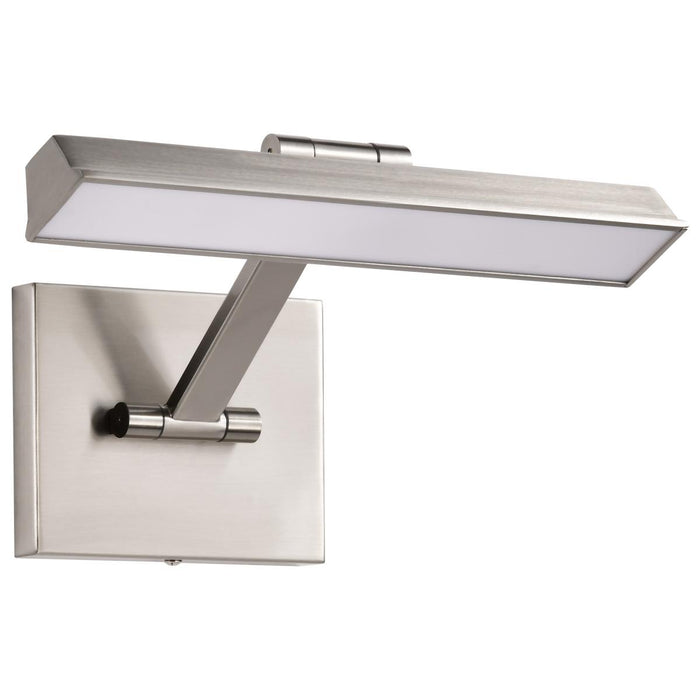 SATCO/NUVO Hazel 1 Foot LED Picture Light 12W CCT Selectable 2700K/3000K/3500K 90 CRI 120V Brushed Nickel Finish Acrylic Lens (62-2321)