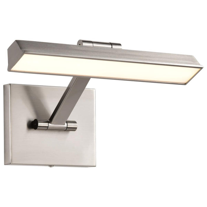 SATCO/NUVO Hazel 1 Foot LED Picture Light 12W CCT Selectable 2700K/3000K/3500K 90 CRI 120V Brushed Nickel Finish Acrylic Lens (62-2321)