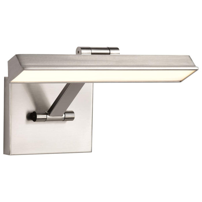 SATCO/NUVO Hazel 1 Foot LED Picture Light 12W CCT Selectable 2700K/3000K/3500K 90 CRI 120V Brushed Nickel Finish Acrylic Lens (62-2321)