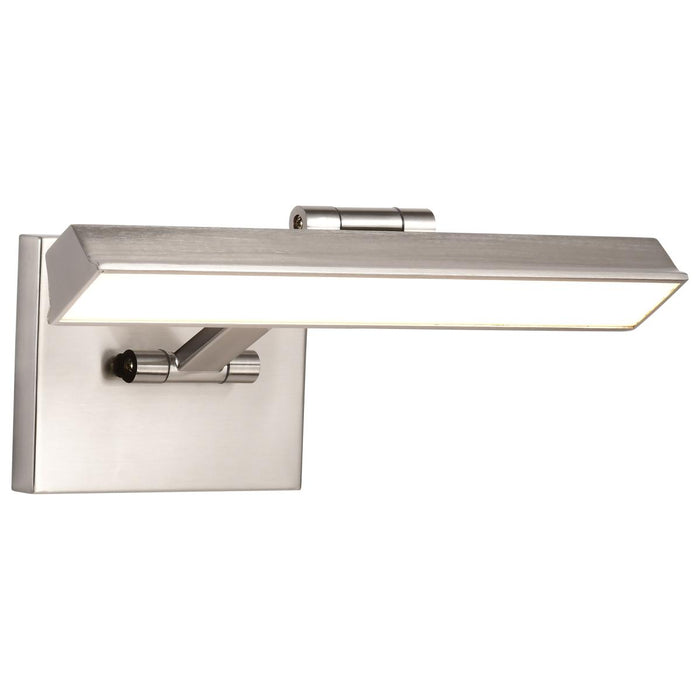 SATCO/NUVO Hazel 1 Foot LED Picture Light 12W CCT Selectable 2700K/3000K/3500K 90 CRI 120V Brushed Nickel Finish Acrylic Lens (62-2321)