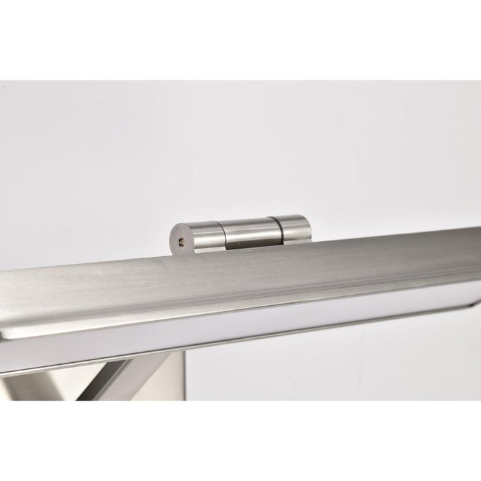 SATCO/NUVO Hazel 1 Foot LED Picture Light 12W CCT Selectable 2700K/3000K/3500K 90 CRI 120V Brushed Nickel Finish Acrylic Lens (62-2321)