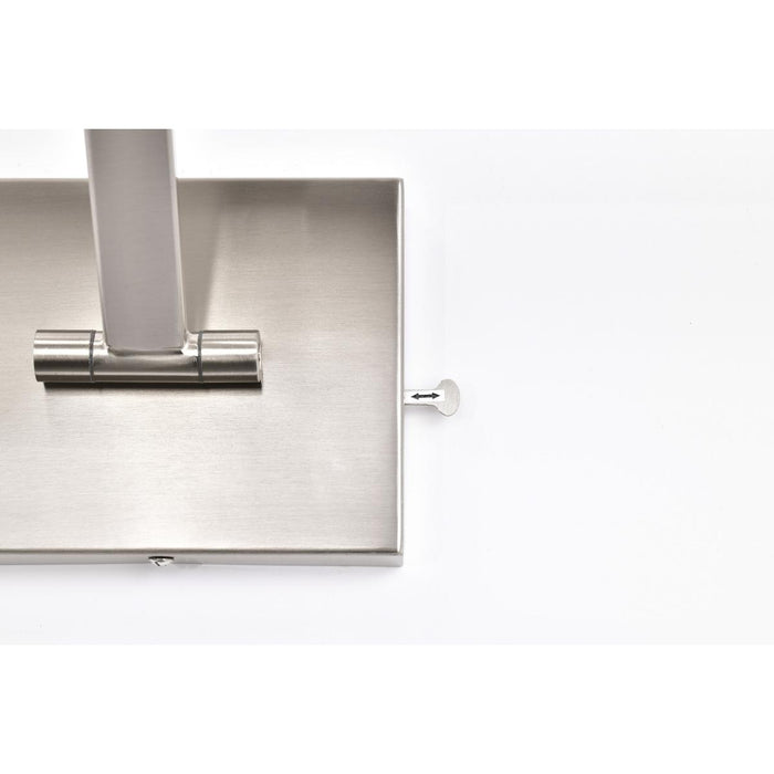 SATCO/NUVO Hazel 1 Foot LED Picture Light 12W CCT Selectable 2700K/3000K/3500K 90 CRI 120V Brushed Nickel Finish Acrylic Lens (62-2321)