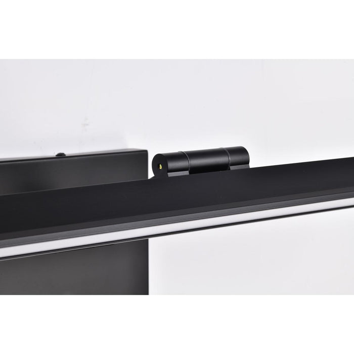 SATCO/NUVO Hazel 2 Foot LED Picture Light 20W CCT Selectable 2700K/3000K/3500K 90 CRI 120V Black Finish Acrylic Lens (62-2325)