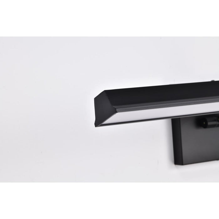 SATCO/NUVO Hazel 2 Foot LED Picture Light 20W CCT Selectable 2700K/3000K/3500K 90 CRI 120V Black Finish Acrylic Lens (62-2325)