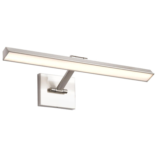 SATCO/NUVO Hazel 2 Foot LED Picture Light 20W CCT Selectable 2700K/3000K/3500K 90 CRI 120V Brushed Nickel Finish Acrylic Lens (62-2326)