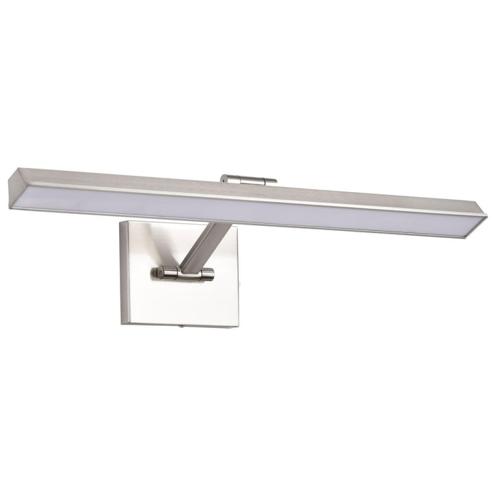 SATCO/NUVO Hazel 2 Foot LED Picture Light 20W CCT Selectable 2700K/3000K/3500K 90 CRI 120V Brushed Nickel Finish Acrylic Lens (62-2326)