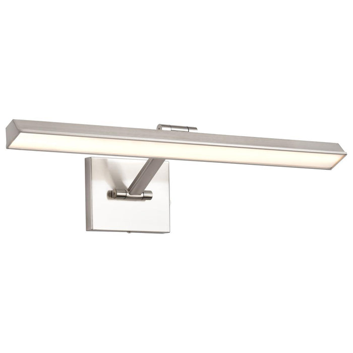 SATCO/NUVO Hazel 2 Foot LED Picture Light 20W CCT Selectable 2700K/3000K/3500K 90 CRI 120V Brushed Nickel Finish Acrylic Lens (62-2326)