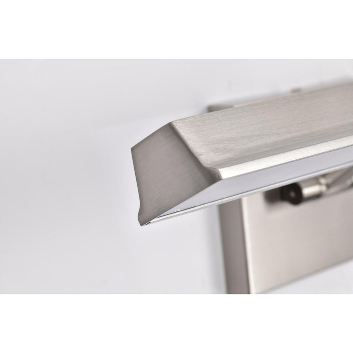 SATCO/NUVO Hazel 2 Foot LED Picture Light 20W CCT Selectable 2700K/3000K/3500K 90 CRI 120V Brushed Nickel Finish Acrylic Lens (62-2326)