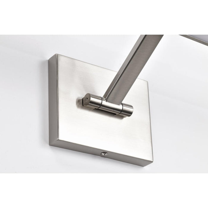 SATCO/NUVO Hazel 2 Foot LED Picture Light 20W CCT Selectable 2700K/3000K/3500K 90 CRI 120V Brushed Nickel Finish Acrylic Lens (62-2326)