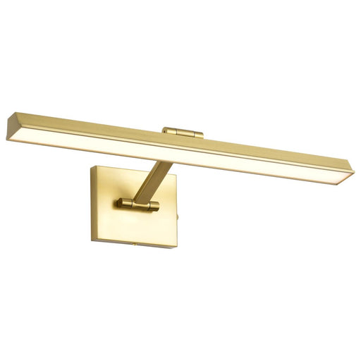 SATCO/NUVO Hazel 2 Foot LED Picture Light 20W CCT Selectable 2700K/3000K/3500K 90 CRI 120V Vintage Brass Finish Acrylic Lens (62-2327)