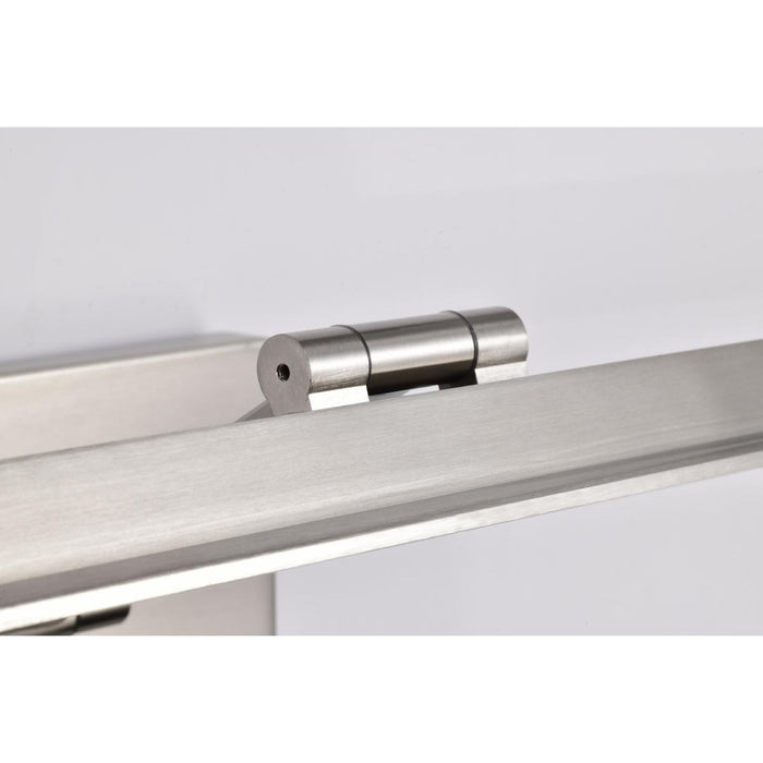 SATCO/NUVO Hazel 3 Foot LED Picture Light 35W CCT Selectable 2700K/3000K/3500K 90 CRI 120V Brushed Nickel Finish Acrylic Lens (62-2331)