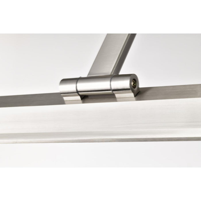 SATCO/NUVO Hazel 3 Foot LED Picture Light 35W CCT Selectable 2700K/3000K/3500K 90 CRI 120V Brushed Nickel Finish Acrylic Lens (62-2331)