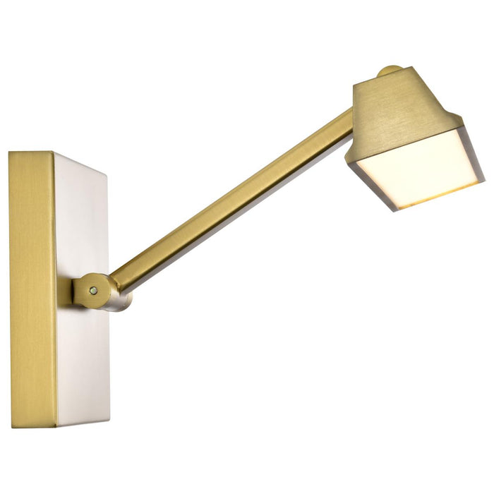 SATCO/NUVO Hazel 3 Foot LED Picture Light 35W CCT Selectable 2700K/3000K/3500K 90 CRI 120V Vintage Brass Finish Acrylic Lens (62-2332)