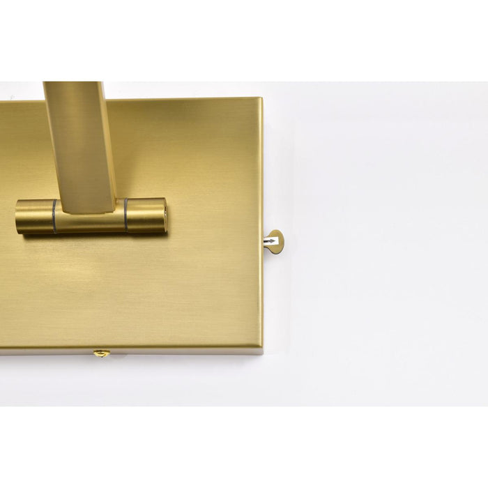 SATCO/NUVO Hazel 3 Foot LED Picture Light 35W CCT Selectable 2700K/3000K/3500K 90 CRI 120V Vintage Brass Finish Acrylic Lens (62-2332)